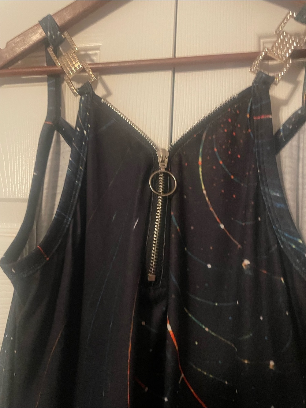 Abstract Zip-Front Dress - Picture 2 of 7